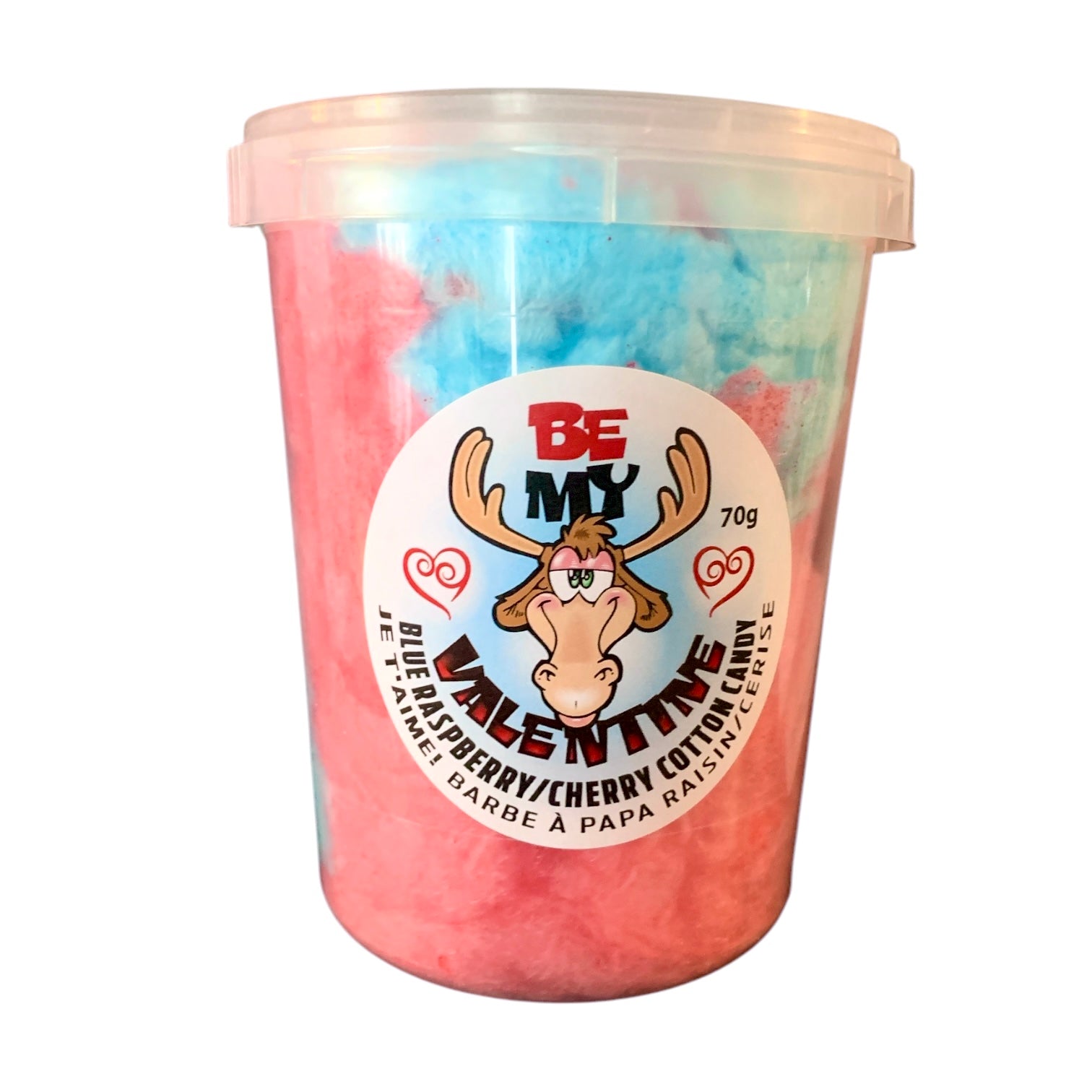 NEW VALENTINE'S COTTON CANDY BE MY VALENTINE 70G 1L PAIL (6)