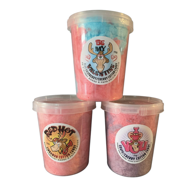 NEW VALENTINE'S COTTON CANDY I LOVE YOU 70G 1L PAIL